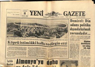 Yeni Gazete Gazetesi 11 Eylül 1968 - Kavel Kablo Fabrikasındaki İşgal Sona Erdi GZ91357 - 1
