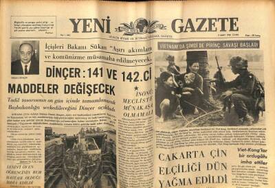 Yeni Gazete Gazetesi 11 Mart 1966 - Beatrixin Düğününde 100 Kişi Tevkif Edildi GZ74936 - 1
