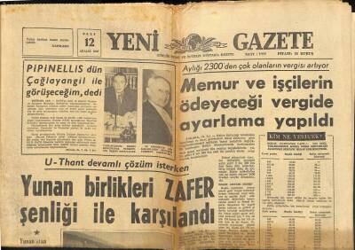 Yeni Gazete Gazetesi 12 Aralık 1967 - Almanyadan Barzani İçin Getirilen 400 Adet Tabanca Ele Geçirildi GZ91315 - 1