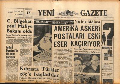 Yeni Gazete Gazetesi 12 Kasım 1966 - Difteri Görülen İlkokulda 200 Öğrenci Tecrid Edildi GZ90034 - 1