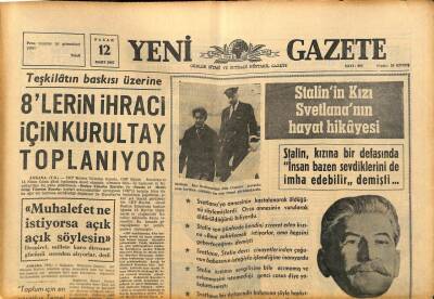 Yeni Gazete Gazetesi 12 Mart 1967 - Türkçenin En Büyük Üstadı Ortaçın En Ünlü Eseri 40 Yıllık Akbabadır GZ91284 - 1