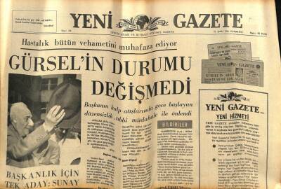 Yeni Gazete Gazetesi 12 Şubat 1966 - Yunanistan Bir İç Savaş Arifesinde GZ77156 - 1