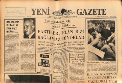Yeni Gazete Gazetesi 12 Temmuz 1965 - Gökçer`e İstifa İçin İki Ay Mühlet Verildi GZ79837 - 1