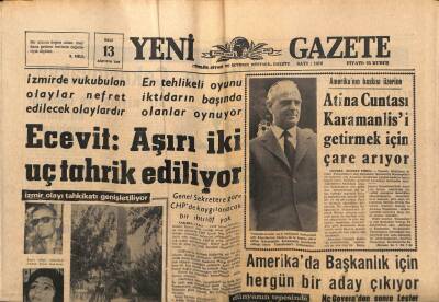 Yeni Gazete Gazetesi 13 Ağustos 1968 - Nevin Pere 14000 Liraya Show Kıyafeti Yaptırdı GZ91340 - 1