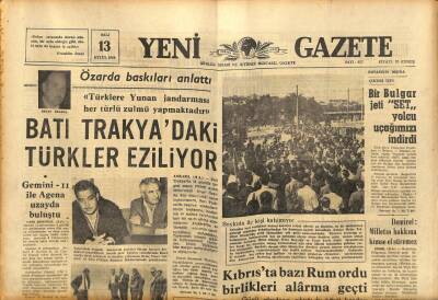 Yeni Gazete Gazetesi 13 Eylül 1966 - Zeki Müren Clayı Misafir Edecek GZ91299 - 1