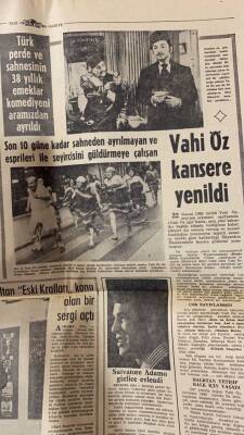 Yeni Gazete Gazetesi 13 Şubat 1969 - Vahi Öz Son Üç Filminden Biri Olan Katip te Zeki Mürenle Beraber Görülüyor... GZ91277 - 2