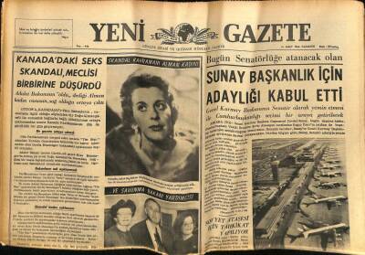 Yeni Gazete Gazetesi 14 Mart 1966 - Makarios Atinada Tevkif Edilecekmiş GZ74939 - 1