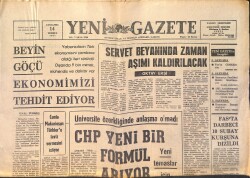 Yeni Gazete Gazetesi 14 Temmuz 1971 - Dünya Bankası İstanbul'a 210 Milyon Lira Kredi Veriyor GZ158751 - Gökçekoleksiyon