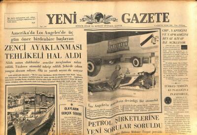 Yeni Gazete Gazetesi 15 Ağustos 1965 - Beatle`lar Newyork`ta Konser Veriyor GZ79855 - 1