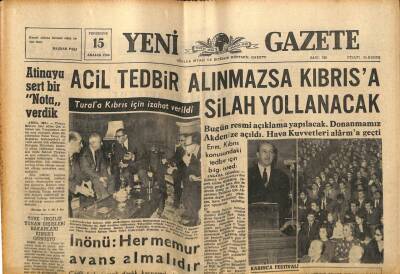 Yeni Gazete Gazetesi 15 Aralık 1966 - Sovyet Başbakanı Kosigin 20 Aralıkta Türkiyede Olacak GZ76968 - 1
