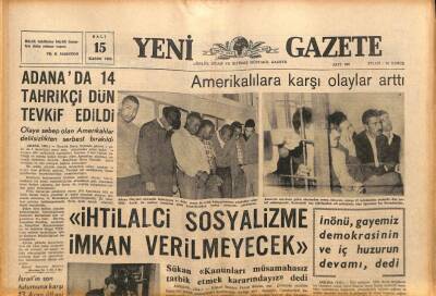 Yeni Gazete Gazetesi 15 Kasım 1966 - Eski Türk Motifleri Ve Yazısı Diriltiliyor GZ90036 - 1