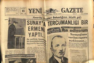 Yeni Gazete Gazetesi 15 Nisan 1967 - Yunan Parlamentosu Fesh Edildi GZ76988 - 1