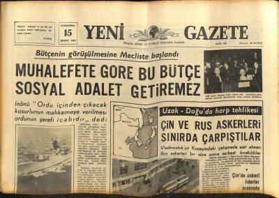 Yeni Gazete Gazetesi 15 Şubat 1967 - Hindistanda Genel Seçim Bugün Başlıyor GZ77035 - 1