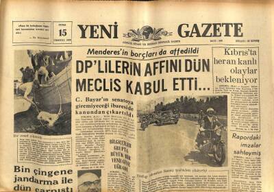 Yeni Gazete Gazetesi 15 Temmuz 1966 - Nilüfer Gürsoy 21 Mayısçılar İçin Af İstedi GZ74959 - 1