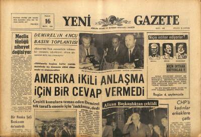 Yeni Gazete Gazetesi 16 Ekim 1966 - Cevdet Sunay Vartoda Emniyet Tedbirleri Altında Karşılandı GZ91236 - 1