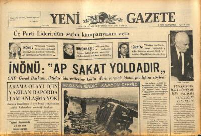 Yeni Gazete Gazetesi 16 Mayıs 1966 - Yunanistan , İkili Görüşme İçin Anlaşma Yapıldığını Yalanladı GZ91227 - 1