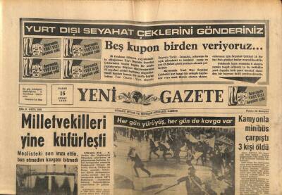 Yeni Gazete Gazetesi 16 Şubat 1969 - Perihan Sözeri Ayda 75 Bin Lira Kazanıyor GZ91325 - 1