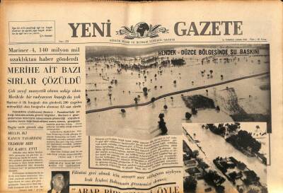 Yeni Gazete Gazetesi 16 Temmuz 1965 - Yunanistan Başbakanı Y. Papandreu İstifa Etti GZ79829 - 1