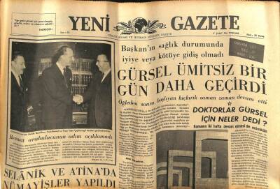 Yeni Gazete Gazetesi 17 Şubat 1966 - Selanik Ve Atinada Nümayişler Yapıldı GZ77160 - 1