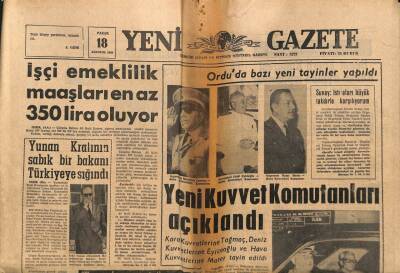 Yeni Gazete Gazetesi 18 Ağustos 1968 - Yunan Kralının Sabık Bir Bakanı Türkiyeye Sığındı GZ91372 - 1