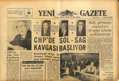 Yeni Gazete Gazetesi 18 Ekim 1966 - Johnson , K.Çin İle Amerikanın Uzlaşmasını İstedi GZ91197 - 1