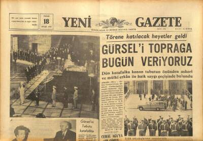 Yeni Gazete Gazetesi 18 Eylül 1966 - Petrol Ofisi İle T.P.A.O Birleşiyorlar - Gürseli Toprağa Bugün Veriyoruz GZ91304 - 1