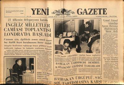 Yeni Gazete Gazetesi 18 Haziran 1965 - 6 Bin Metre Yükseklikte Yapılan Basın Toplantısı GZ81365 - 1