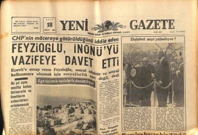Yeni Gazete Gazetesi 18 Nisan 1967 - Prof. Ali Fuat Başgil Vefat Etti GZ76991 - 1