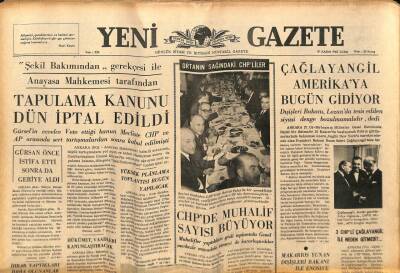 Yeni Gazete Gazetesi 19 Kasım 1965 - Afrikalı Öğrencilere Meydan Dayağı Atıldı GZ79911 - 1