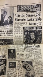 Yeni Gazete Gazetesi 19 Mart 1969 - Alaettin Şensoy , Zeki Mürenden Başka Rakip Tanımıyor GZ91211 - 2