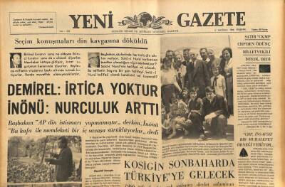 Yeni Gazete Gazetesi 2 Haziran 1966 - Kosigin Sonbaharda Türkiyeye Gelecek GZ90017 - 1