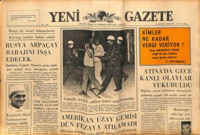 Yeni Gazete Gazetesi 20 Ağustos 1965 - Bob Manry`ler Küçük Bir Teknede Buluştular GZ79860 - 1