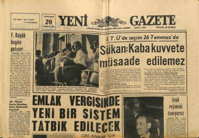 Yeni Gazete Gazetesi 20 Temmuz 1968 - Guevaranın Günlüğünü Bolivya İşçileri Bakanı Satmış GZ91254 - 1