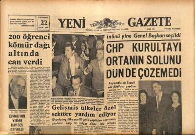 Yeni Gazete Gazetesi 22 Ekim 1966 - Batı Trakyada Türk Okulları İlgisizlikten Açılamamış GZ91156 - 1