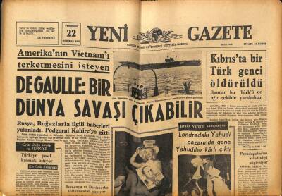 Yeni Gazete Gazetesi 22 Haziran 1967 - Danimarka Prensesi Eşi İle Sahte İsimle Kuşadasına Geldiler GZ76999 - 1