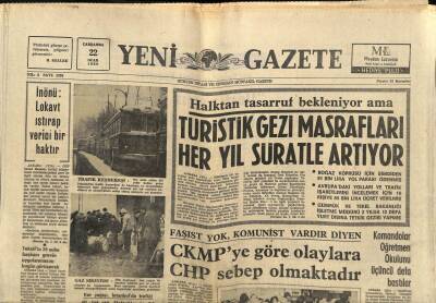Yeni Gazete Gazetesi 22 Ocak 1969 - Komandolar Öğretmen Okulunu Üçüncü Defa Bastılar GZ91276 - 1