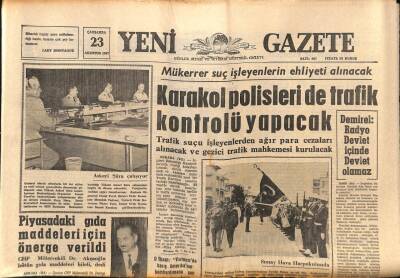 Yeni Gazete Gazetesi 23 Ağustos 1967 - Pekinde , İngiliz Büyük Elçiliği Binaları Yakıldı GZ91138 - 1