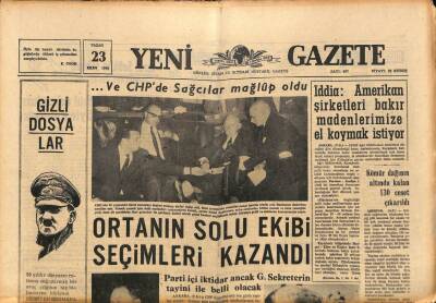 Yeni Gazete Gazetesi 23 Ekim 1966 - Kömür Dağının Altında Kalan 130 Ceset Çıkarıldı GZ91157 - 1