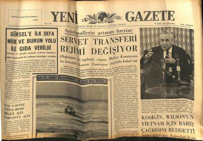 Yeni Gazete Gazetesi 23 Şubat 1966 - Baas Partisi Suriye Mısır Birliği İçin Kampanya Açtı GZ77166 - 1