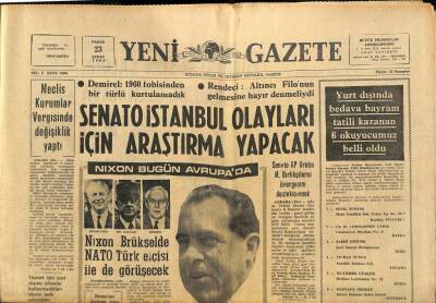 Yeni Gazete Gazetesi 23 Şubat 1969 - Gönül Yazar İlk Filmini Tamamladı GZ91246 - 1