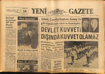 Yeni Gazete Gazetesi 24 Kasım 1966 - Amerikanın Bütçe Açığı 13 Milyar Dolar GZ90028 - 1