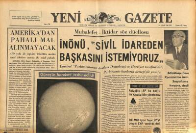 Yeni Gazete Gazetesi 24 Mayıs 1966 - Yunanistanda Solcular İkili Görüşmeye Karşı GZ90008 - 1