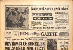 Yeni Gazete Gazetesi 25 Eylül 1969 - Süreyya : Kilisenin Nikâh Feshetmesi Boşanmanın En Kolay Yoludur GZ157794 - Gökçekoleksiyon