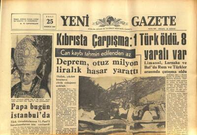 Yeni Gazete Gazetesi 25 Temmuz 1967 - Irak Kavgası Büyüyor 5 Ölü 1000 Yaralı Var GZ76928 - 1