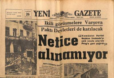 Yeni Gazete Gazetesi 26 Ağustos 1968 - Sunay Volvo Fabrikasının Temelini Attı GZ74771 - 1