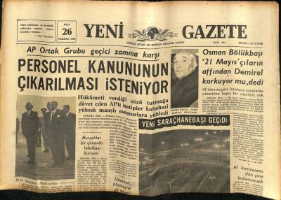 Yeni Gazete Gazetesi 26 Temmuz 1966 - Bursalılar Bir Çimento Fabrikası Kuruyor GZ74964 - 1