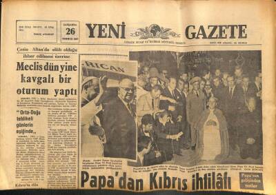 Yeni Gazete Gazetesi 26 Temmuz 1967 - Boğaz Köprüsü 1978den Daha Önce İnşa Edilemez GZ76929 - 1
