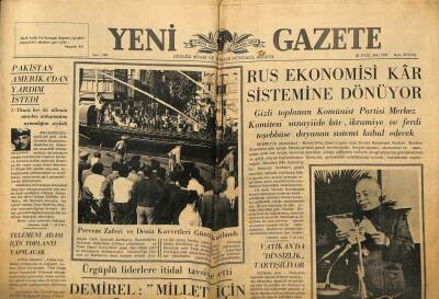 Yeni Gazete Gazetesi 28 Eylül 1965 - Dünyanın En Büyük Tankeri Denize İndirildi GZ91270 - 1