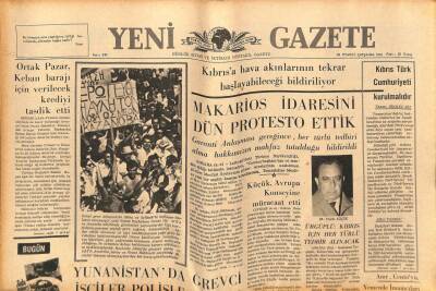 Yeni Gazete Gazetesi 28 Temmuz 1965 - 111 Türk İş Adamı Özel Uçakla Turistik Gezi İçin Amerika`ya Gitti GZ79879 - 1