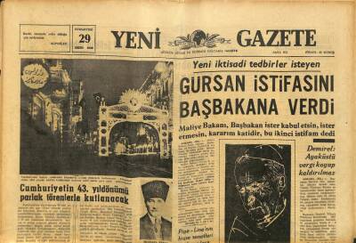 Yeni Gazete Gazetesi 29 Ekim 1966 - Rusyanın Sosyalist Ülke Olmadığı İddia Edildi GZ91428 - 1